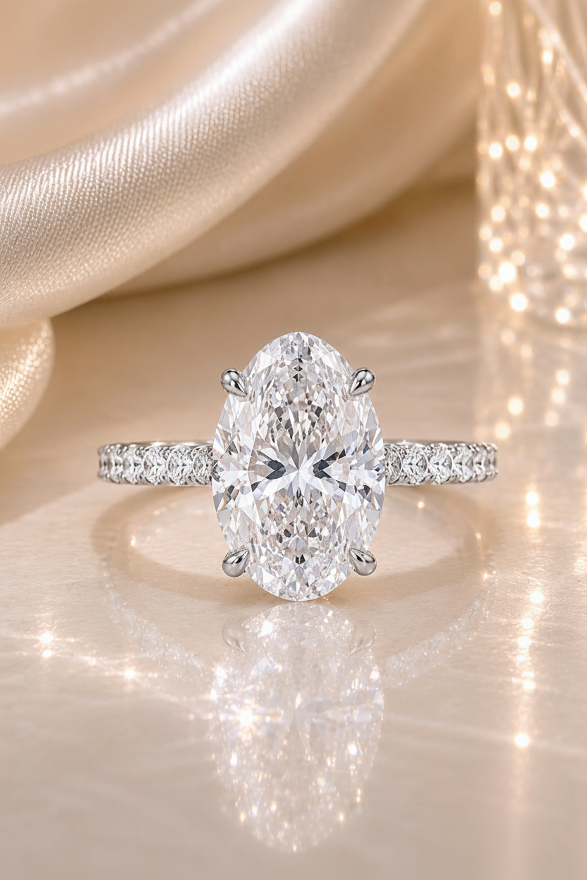 Oval Solitaire Ring