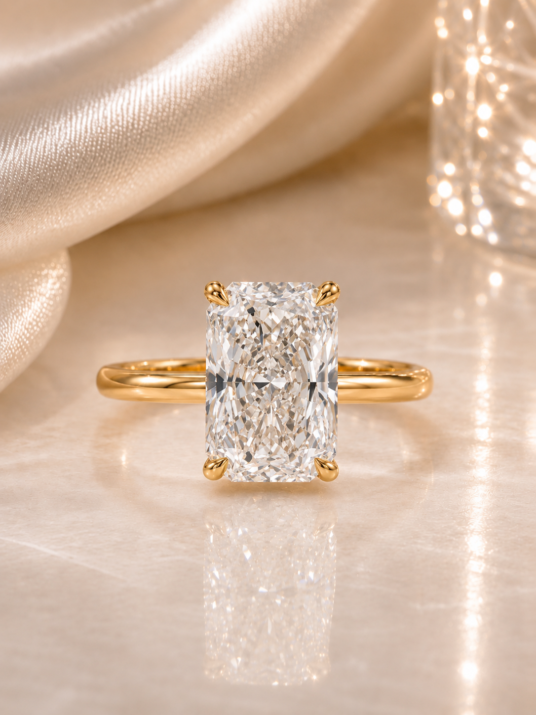 Rectangular Soliatire Ring