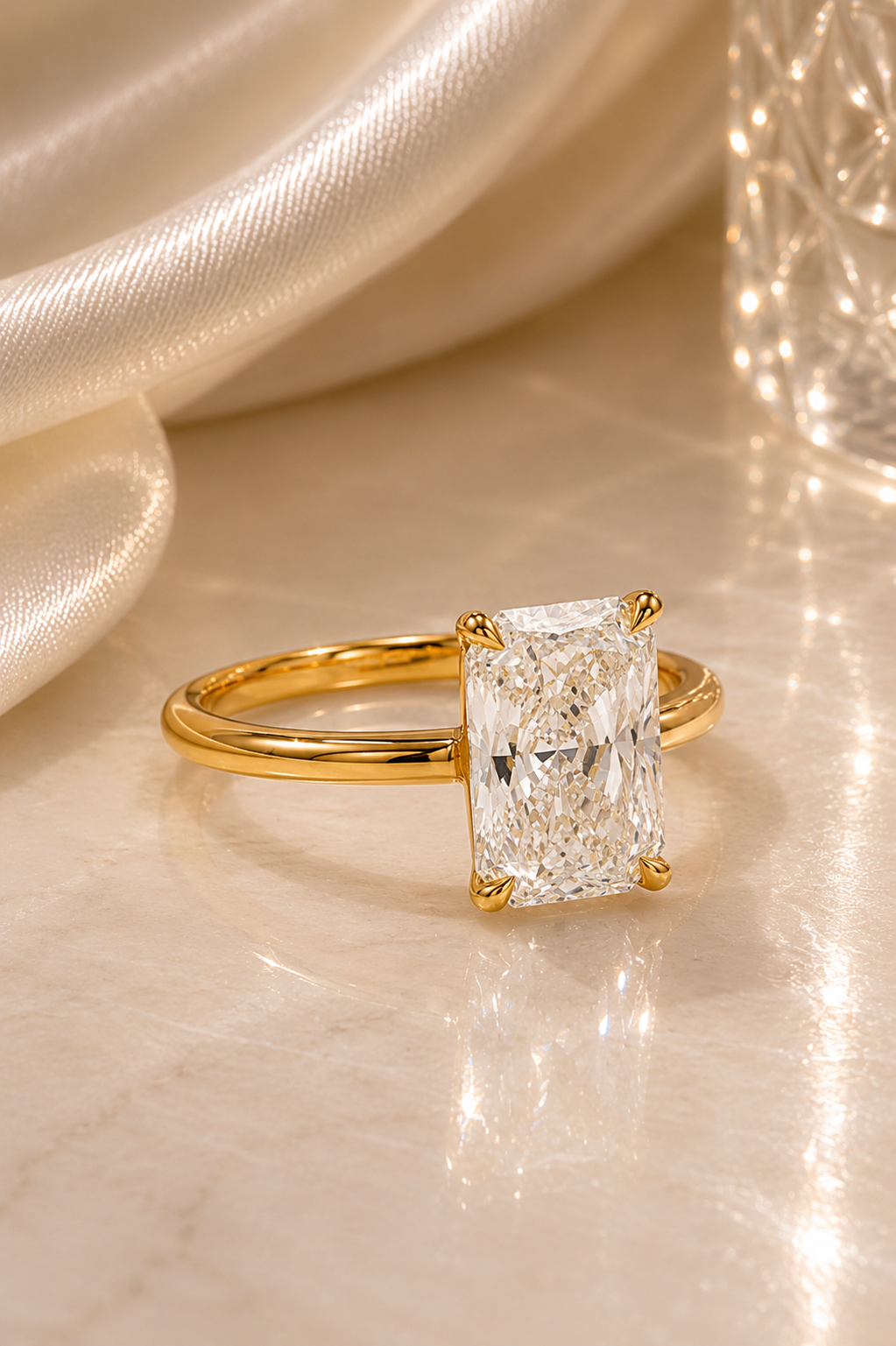 Rectangular Soliatire Ring